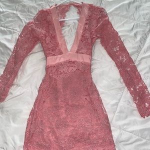 Gorgeous backless dress with lace